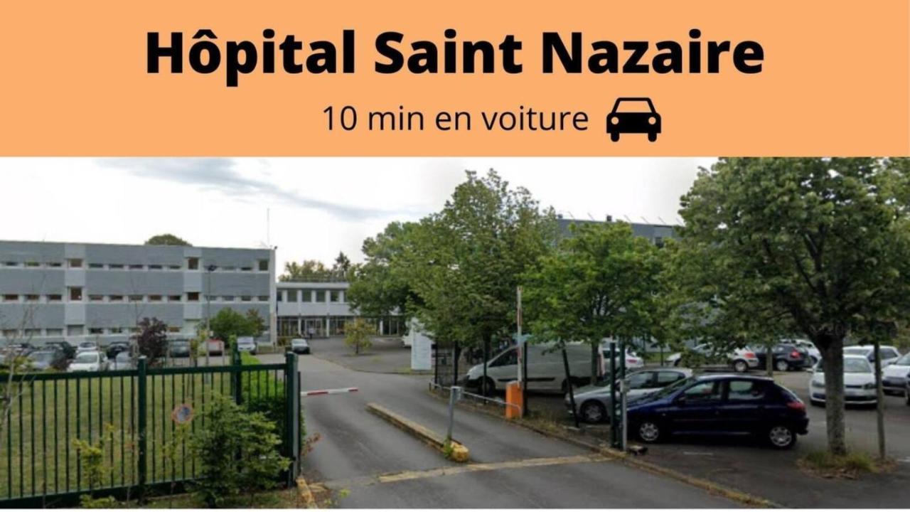 Saint Nazaire - White Lion - Centre Ville - Au Calme - Parking Privatif Aerien - Internet Haut Debit Fibre Exteriör bild