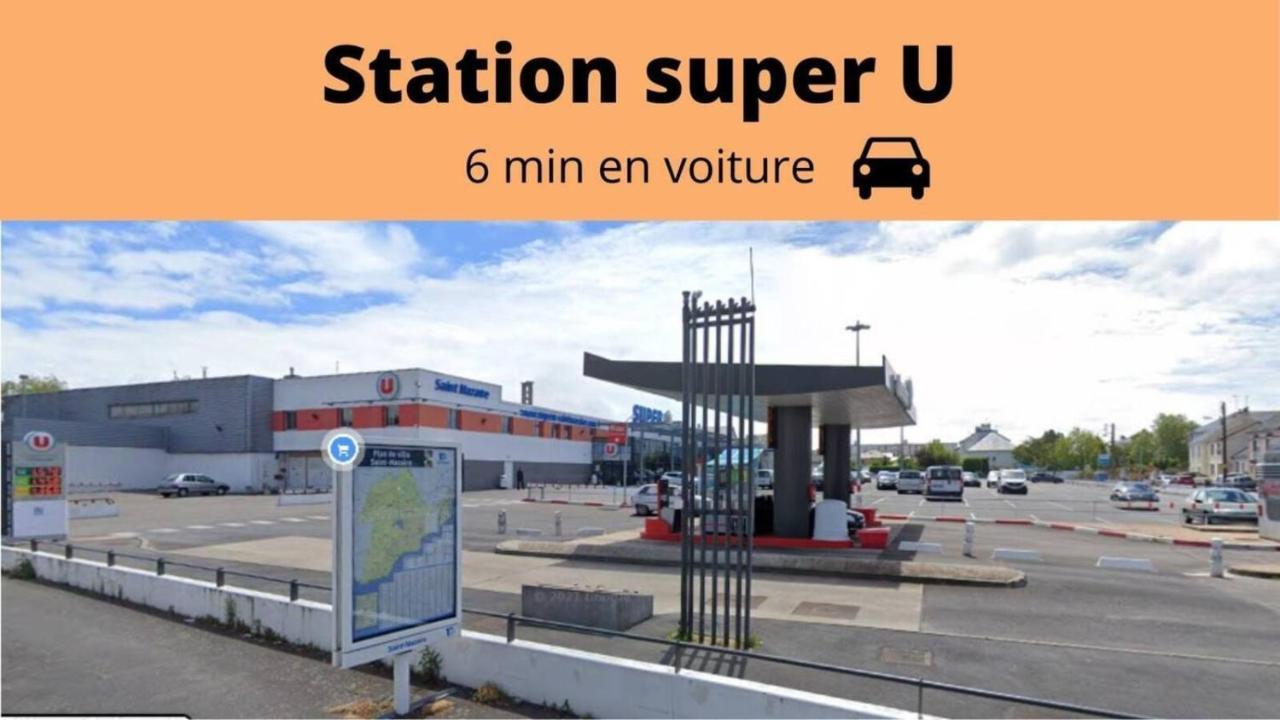 Saint Nazaire - White Lion - Centre Ville - Au Calme - Parking Privatif Aerien - Internet Haut Debit Fibre Exteriör bild